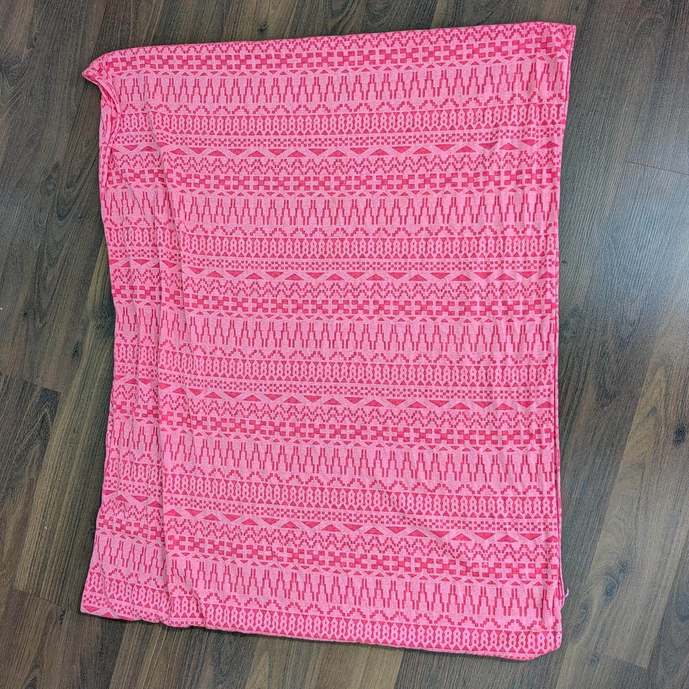 Charlotte Russe Vibrant Pink Patterned Infinity Scarf